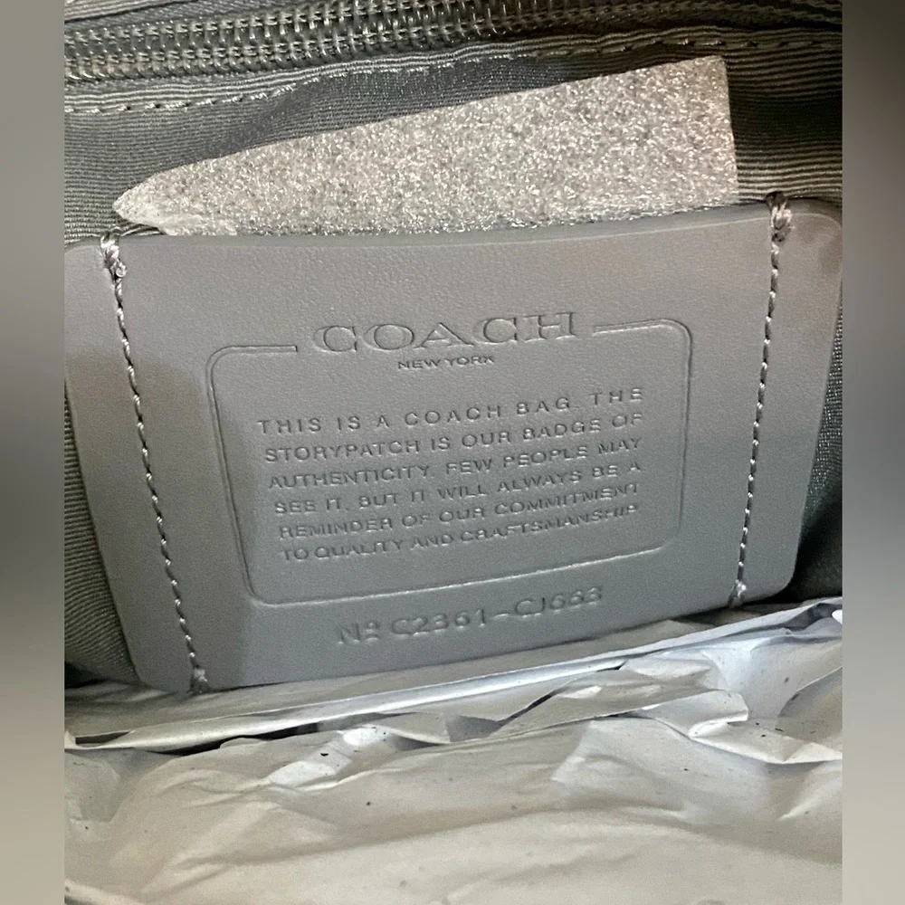 Men’s Coach Backpack Bum Track Pack Color Block Bag White C Monogram NWT - Picture 10 of 13